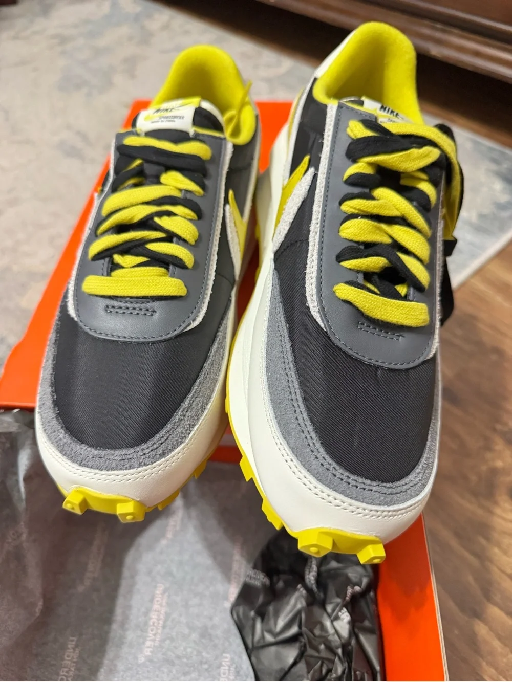 Nike LDWaffle / SU Box Label - Black & Bright Citron